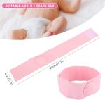 Wchiuoe Umbilical Hernia Belt, Baby Belly Button Band, 2pcs Children Infant Baby Umbilical Hernia Belt, Infant Abdominal Binder, Adjustable Baby Navel Truss Support Abdominal Belt (Pink) - Image 5